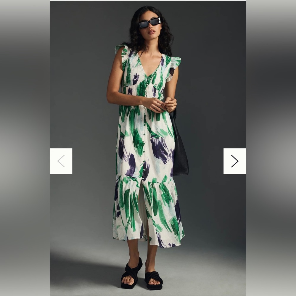 Anthropologie The Peregrine Midi Dress